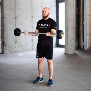 GSG-10 SZTANGA/GRYF STAŁY GUMOWANY 10 KG HMS OUTLET_S1