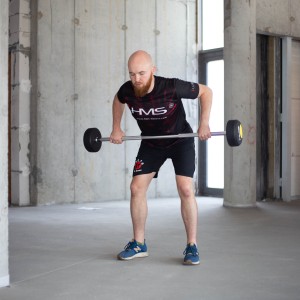 GSG-10 SZTANGA/GRYF STAŁY GUMOWANY 10 KG HMS OUTLET_S1