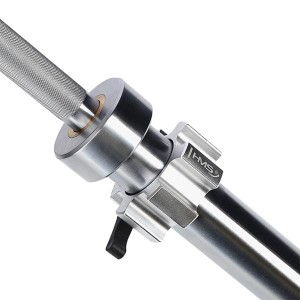 GRYF OLIMPIJSKI 20KG 2200MM HMS PREMIUM + ZG1500 SILVER ZACISKI LOCK JAW (2 szt) GO900 OUTLET S1