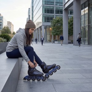 ŁYŻWOROLKI ARMOUR GRANATOWE NILS EXTREME NA22151