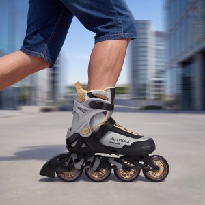  ŁYŻWOROLKI ARMOUR SZARE NILS EXTREME NA22151