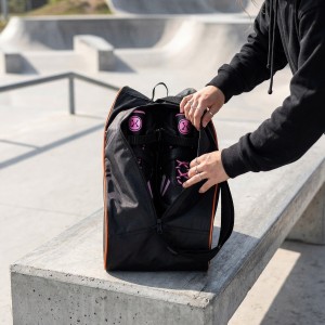 TORBA NA ŁYŻWOROLKI POMARAŃCZOWA NILS EXTREME TS101