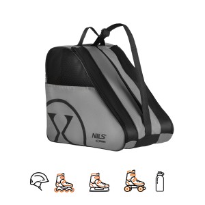 TORBA NA ROLKI/ŁYŻWY SZARA NILS EXTREME TS110