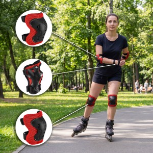 H320 ZESTAW OCHRANIACZY CZERWONY NILS EXTREME