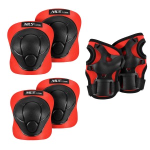 H210 ZESTAW OCHRANIACZY CZERWONY NILS EXTREME