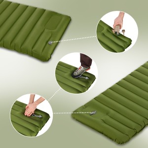 Mata turystyczna NC4402 z pompką – komfort snu na campingu