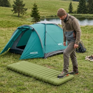 Mata turystyczna NC4402 z pompką – komfort snu na campingu