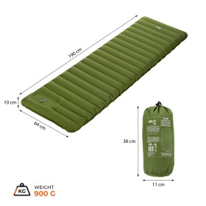 Mata turystyczna NC4402 z pompką – komfort snu na campingu