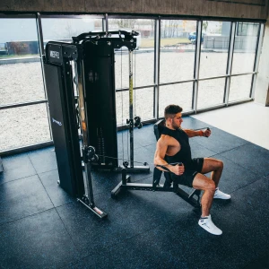 PODŁOGA GUMOWA POD SPRZĘT FITNESS BLACK/BLUE II GATUNEK POS15 