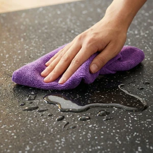 PODŁOGA GUMOWA POD SPRZĘT FITNESS BLACK/WHITE II GATUNEK POS25