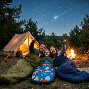 Śpiwór dziecięcy NILS CAMP NC3201 SPACE – lekki, ciepły i wygodny