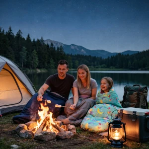 Śpiwór dziecięcy NILS CAMP NC3201 STARS – lekki, ciepły i wygodny