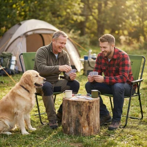 Krzesło kempingowe składane NILS CAMP NC3503 zielone – wygoda i stabilność