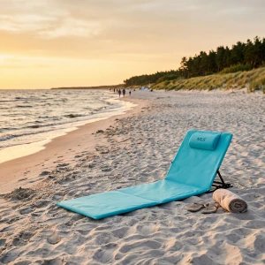 NC3015 MATA PLAŻOWA Z REGULOWANYM OPARCIEM TURKUSOWA NILS