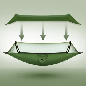 NILS Camp NC3117 hamak turystyczny z moskitierą i daszkiem – komfort outdoorowy