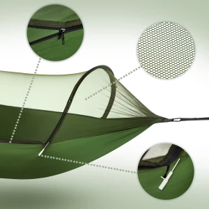 NILS Camp NC3117 hamak turystyczny z moskitierą i daszkiem – komfort outdoorowy
