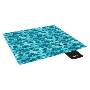 Koc piknikowy NILS CAMP NC2224 200×200 cm turkusowy – wodoodporny z izolacją termiczną