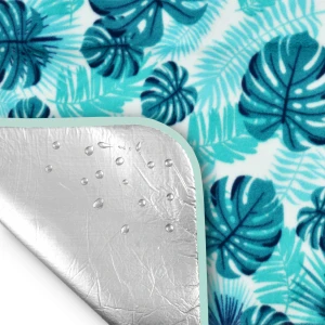 Koc piknikowy NILS CAMP NC2224 200×200 cm turkusowy – wodoodporny z izolacją termiczną