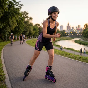 NA684 ŁYŻWOROLKI VELTO RÓŻOWE 