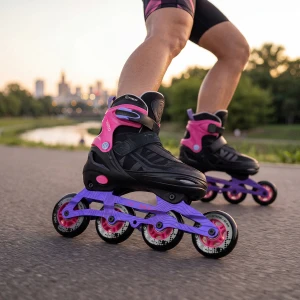 NA684 ŁYŻWOROLKI VELTO RÓŻOWE 