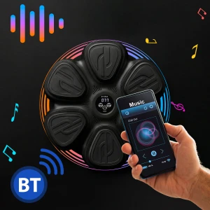 TARCZA BOKSERSKA LED BLUETOOTH Z MUZYKĄ HMS TB12 + RĘKAWICE