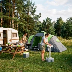 PRZENOŚNA UMYWALKA TURYSTYCZNA ZBIORNIK 20L Z POMPKĄ AKUMULATOROWĄ NILS CAMP NC0026 