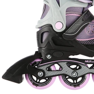 NA11008 SZARO-FIOLETOWY ROZM. L (39-42) ŁYŻWOROLKI NILS EXTREME OUTLET