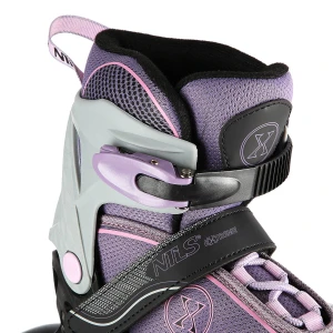 NA11008 SZARO-FIOLETOWY ROZM. L (39-42) ŁYŻWOROLKI NILS EXTREME OUTLET