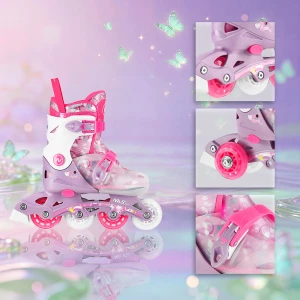 ŁYŻWOROLKI FLIPZY RÓŻOWE ROZM. S(31-34) NILS FUN NJ1025 OUTLET