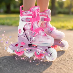 ŁYŻWOROLKI FLIPZY RÓŻOWE ROZM. S(31-34) NILS FUN NJ1025 OUTLET