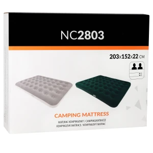 MATERAC TURYSTYCZNY DMUCHANY 203X152X22 CM ZIELONY NILS CAMP NC2803 OUTLET