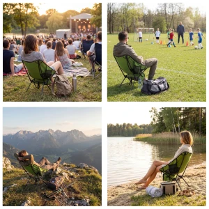 KRZESŁO SKŁADANE ULTRALIGHT ZIELONE NILS CAMP NC3320 OUTLET