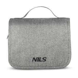KOSMETYCZKA PODRÓŻNA Z HACZYKIEM ORGANIZER SZARY NILS NC4505