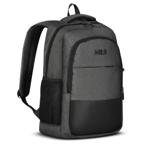 PLECAK MIEJSKI NA LAPTOPA SZARY Z PORTEM USB 18L NILS NC4503