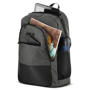 PLECAK MIEJSKI NA LAPTOPA SZARY Z PORTEM USB 18L NILS NC4503