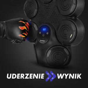 TARCZA BOKSERSKA LED BLUETOOTH Z MUZYKĄ HMS TB30 + RĘKAWICE