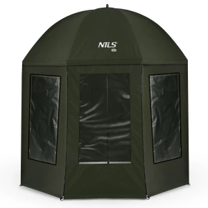 PARASOL WĘDKARSKI Z PEŁNĄ OSŁONĄ 2W1 250CM NILS CAMP NC4701