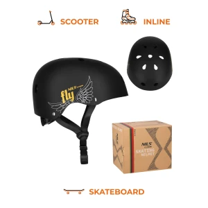 KASK SKATINGOWY ORZESZEK L  58-61 cm ZŁOTY NILS EXTREME MTW001 FLY