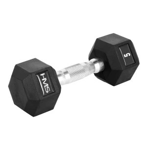 HANTEL SZEŚCIOKĄTNY GUMOWANY HMS HEX PRO 5 KG