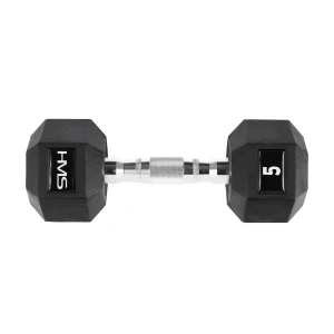 HANTEL SZEŚCIOKĄTNY GUMOWANY HMS HEX PRO 5 KG
