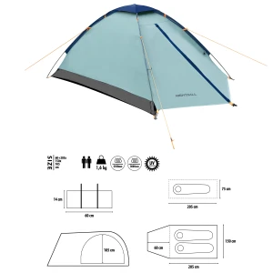 NAMIOT KEMPINGOWY ZIELONY NIGHTFALL NILS CAMP NC6033