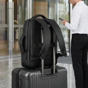 PLECAK DO SAMOLOTU NA LAPTOPA MIEJSKI Z PORTEM USB 15L CZARNY NILS NC4502 