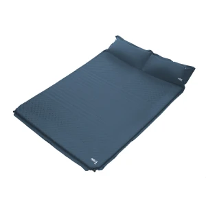 MATA SAMOPOMPUJĄCA DWUOSOBOWA Z PODUSZKĄ ANTRACYT 186x130cm NILS CAMP NC4060