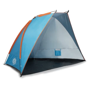NAMIOT PLAŻOWY SKŁADANY NIEBIESKI OCHRONA UV 260x120x120 CM NC8030 NILS CAMP