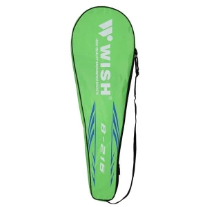 STEELTEC 216K ZESTAW RAKIET DO BADMINTONA ZIELONY+NIEBIESKI + LOTKI 3 SZT WISH