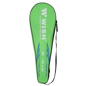 STEELTEC 216K ZESTAW RAKIET DO BADMINTONA ZIELONY+NIEBIESKI + LOTKI 3 SZT WISH