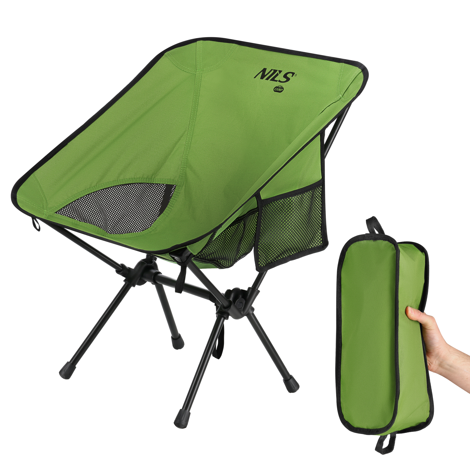 
                                KRZESŁO SKŁADANE ULTRALIGHT ZIELONE NILS CAMP NC3320
                                