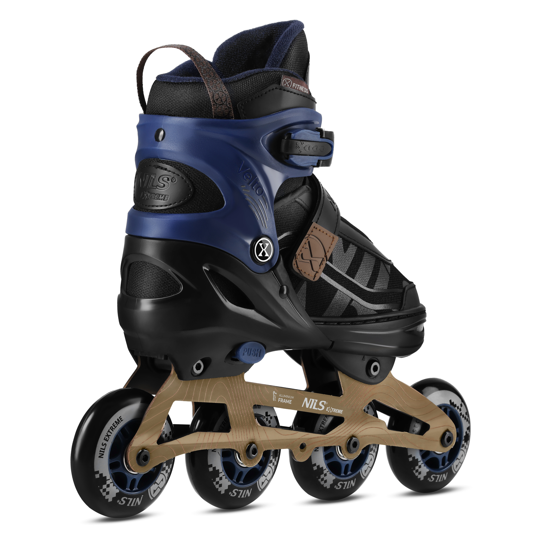 
                                NILS Extreme NA684 VELTO łyżworolki granatowe – komfort i regulacja
                                