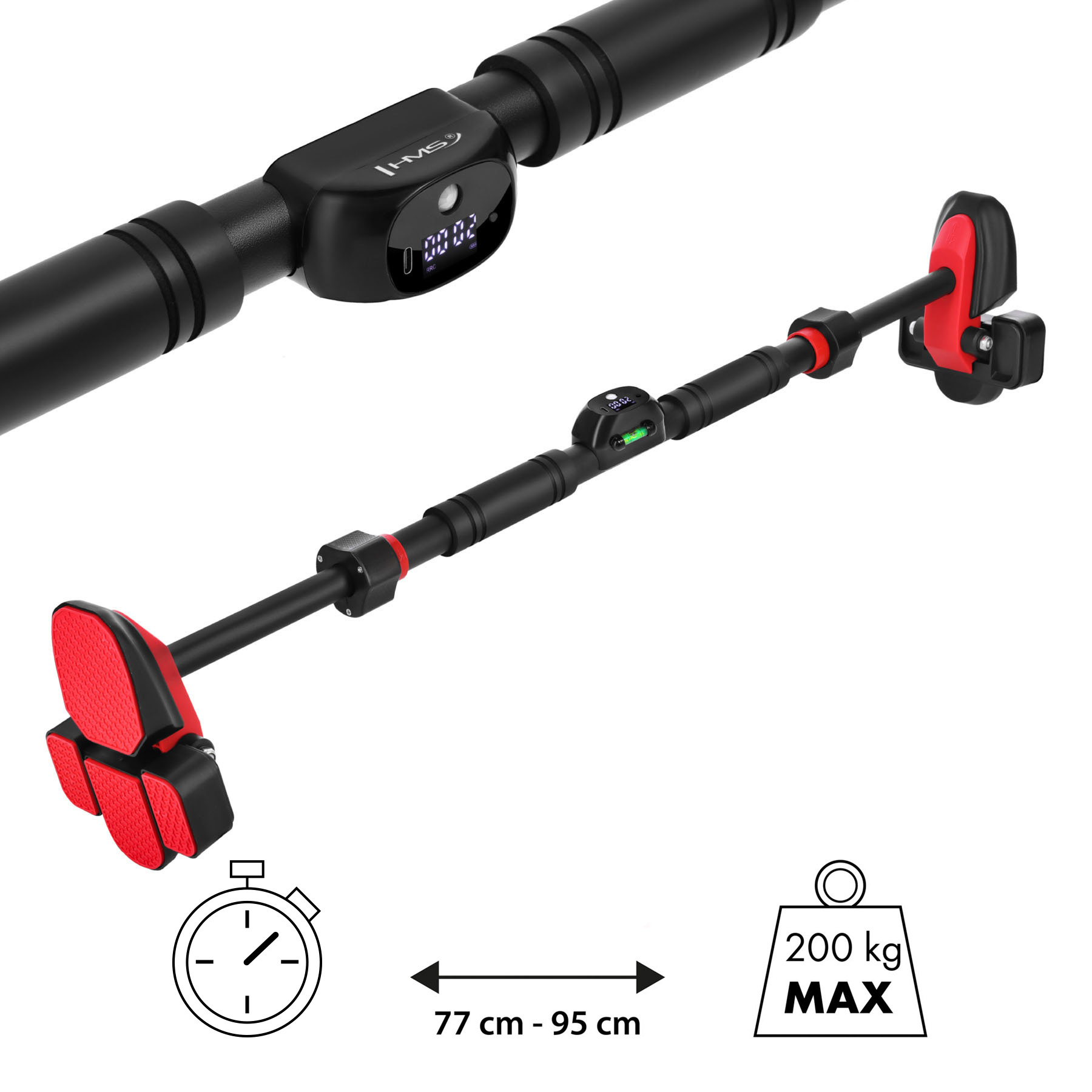 
                                DRĄŻEK ROZPOROWY DO PODCIĄGANIA BEZ WIERCENIA Z LICZNIKIEM 77–95 cm HMS DD500 
                                