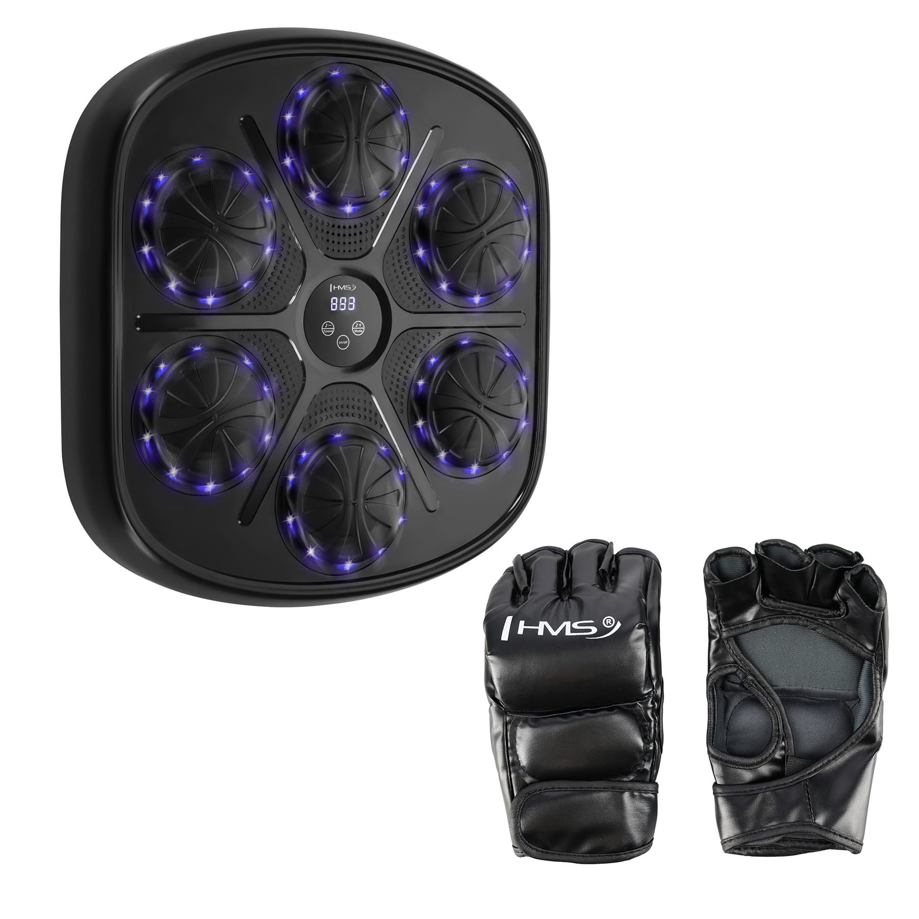 
                                TARCZA BOKSERSKA LED BLUETOOTH Z MUZYKĄ HMS TB03 + RĘKAWICE OUTLET
                                
